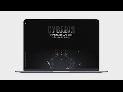 Site internet - Cyberis - Page d'accueil