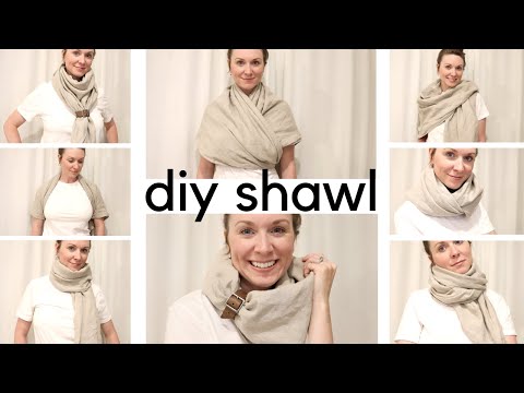 HOW TO SEW A FABRIC SHAWL | how to wear a shawl | SEW ALONG TUTORIAL