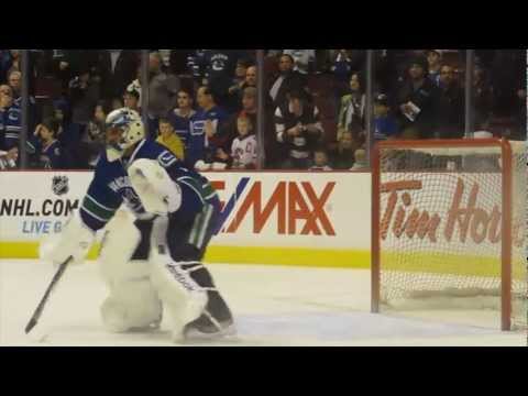 Vancouver Canucks vs St Louis Blues Pre-Game Warmup 2013 Cory Schneider Roberto Luongo 1080i