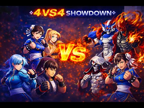 RANDOM 4v4 TAG BATTLE | Non-Stop Action