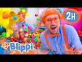 Blippi S Plays At Ball N Bounce BEST OF BLIPPI TOYS Educational Videos For Kids