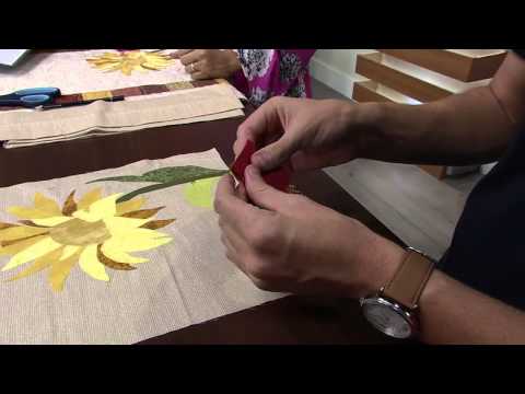 Mulher.com 01/16/2015 Ataíde Depizzol Jr. - Sunflower table runner Part 1/2