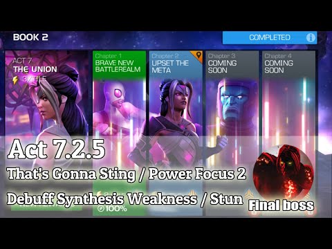 Act 7.2.5 That's Gonna Sting / Power Focus 2 / Debuff Synthesis Weakness / Stun