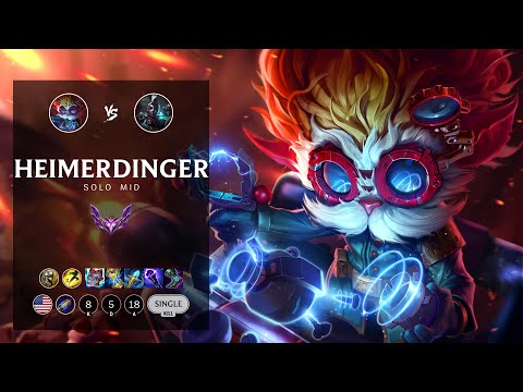Heimerdinger Mid vs Ekko - NA Master Patch 12.19