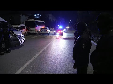 Images show cars leaving after Turkish police free hostages at plant near Istanbul | AFP
