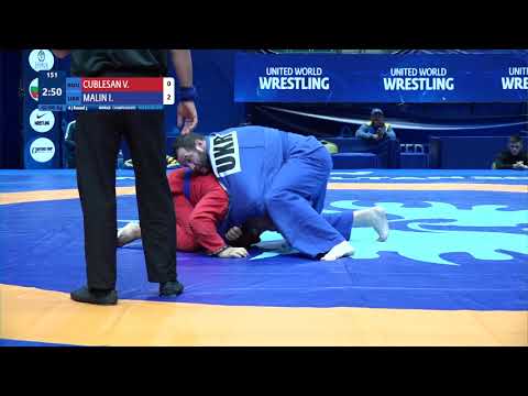 Round 3 Men's GP Gi - 100 kg: V. CUBLESAN (ROU) v. I. MALIN (UKR)