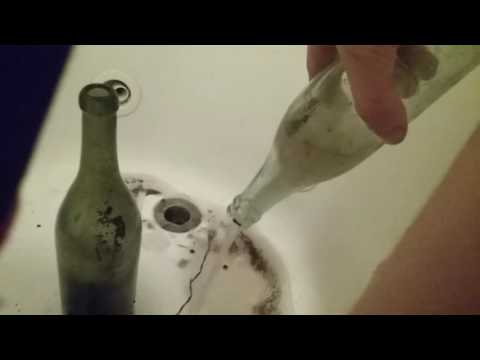 How to clean antique bottles