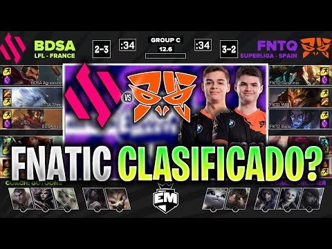 SI FNATIC GANA SE CLASIFICA! | BDSA vs FNC TQ RESUMEN EUROPEAN MASTER LVP ESPAÑOL