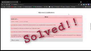 [Solved](HY000/1045): Access denied for user &#39;pma&#39;@&#39;localhost&#39; (using password: YES) | phpmyadmin