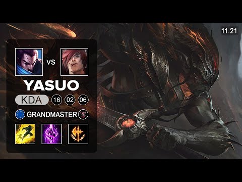 Yasuo Top vs Sett - EUW Grandmaster - Season 11 Patch 11.21
