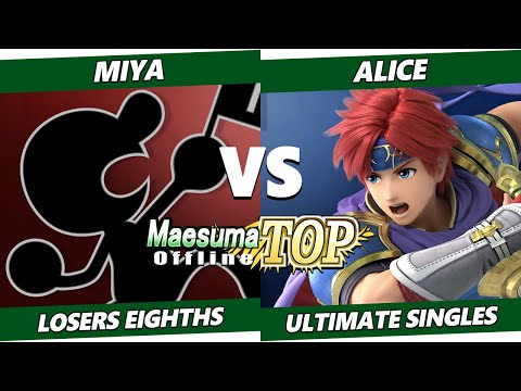 MaesumaTOP #10 - miya (Game & Watch) Vs. alice (Roy) SSBU Ultimate Tournament