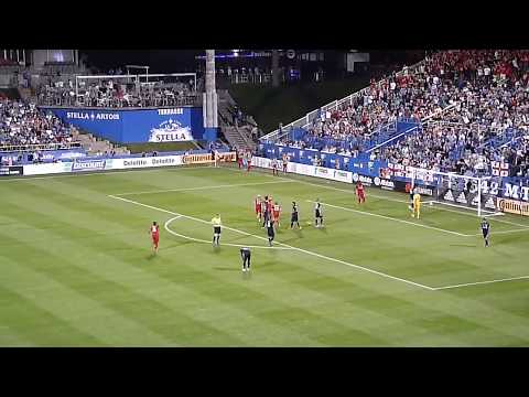 Alejandro Pozuelo of Toronto FC scores vs. the Montreal Impact 7/13/19