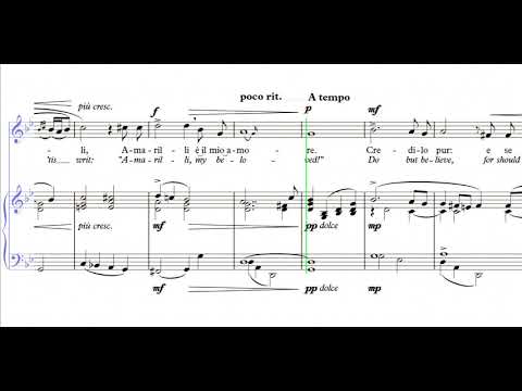 Amarilli, mia bella - Gm - Giulio Caccini