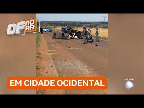 Sargento da PM morre após viatura capotar em acidente no Entorno do DF | DF no Ar