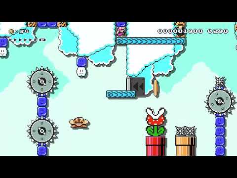 Cloudy Blue 3 by bran98 [Mario Maker 2]