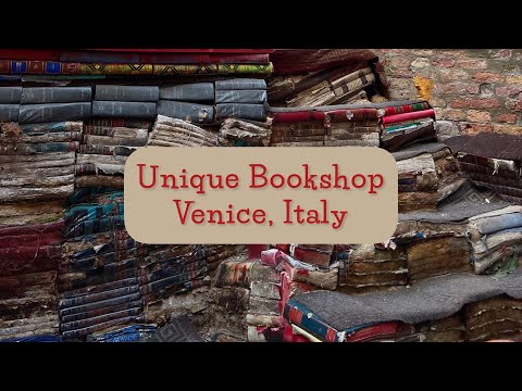 Livraria única em Veneza, Itália l Libreria Acqua Alta - Localização no final