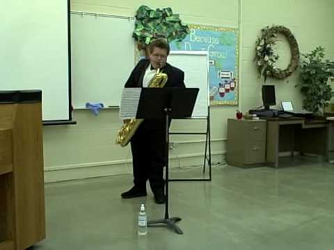 Sam Morrison playing at Washington State Solo and Ensemble Contest   April 24 2010