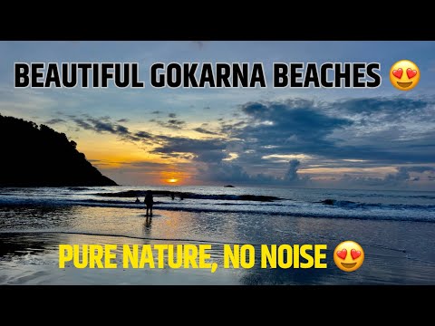 Relaxing Gokarna Beach Views with Natural Sound😍| 4K Coastal Escape 🌊| Dhanraj Gowda