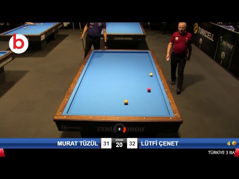 MURAT TÜZÜL & LÜTFİ ÇENET Bilardo Maçı - 2018 ERKEKLER 4.ETAP-1/16