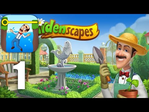 Gardenscapes - Gameplay HD Walkthrough Part 1 (iOS, Android)