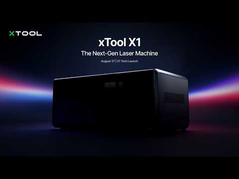 xTool publie un nouveau teaser pour son futur laser X1, laissant deviner une tête à galvo montée sur portique