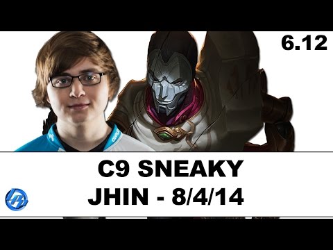 C9 Sneaky - Jhin vs Ashe - NA Ranked