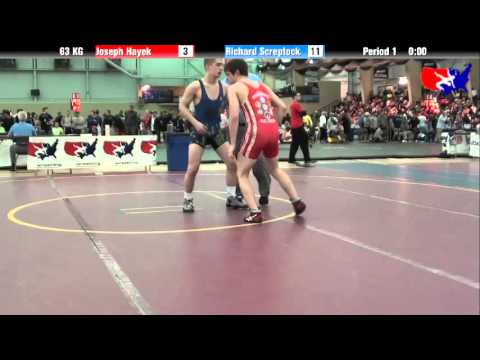Joseph Hayek vs. Richard Screptock at 2013 FILA Cadet Nationals - FS