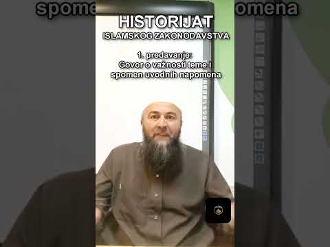 Historijat islamskog zakonodavstva 1. predavanje