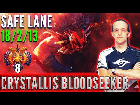 Secret.Crystallis  [ Bloodseeker ]  Safe Lane Carry Pro Gameplay  [ Patch 7.31d ]  Dota 2 Full Game
