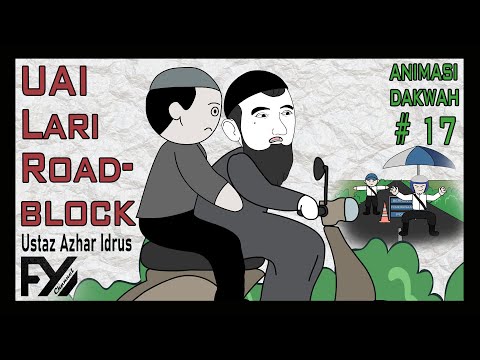 😆 Ustaz Azhar Idrus Lari Roadblock | Animasi Malaysia | Animasi Dakwah 17  #uai #dakwah #fyp