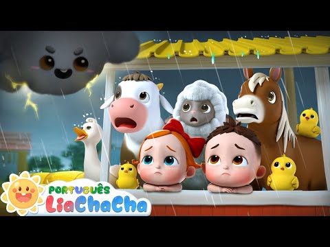 LiaChaCha em Português ☀️ Chuva, Chuva Vá Embora  (Versão Animais da Fazenda 2) | Canção da Fazenda