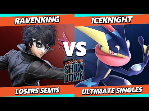 Scrims Showdown 100 Losers Semis - Ravenking (Joker) Vs. IceKnight (Greninja) Smash Ultimate - SSBU