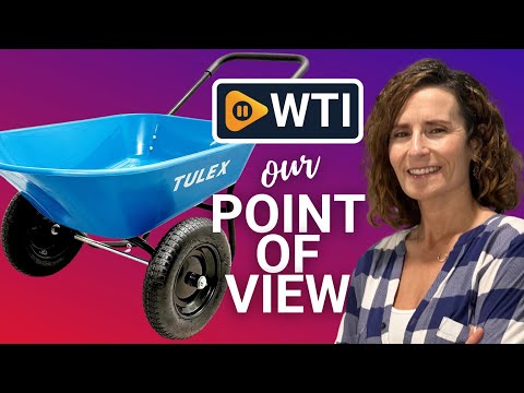 Dual-Wheel Home Garden Yard Utility Wheelbarrow Cart Yard Cart with Padded Handlebar - WTI product video review