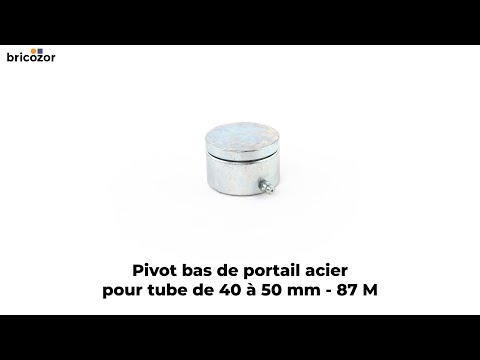 Pivot bas de portail acier - pour tube de 40 à 50 mm - 87 M COMUNELLO