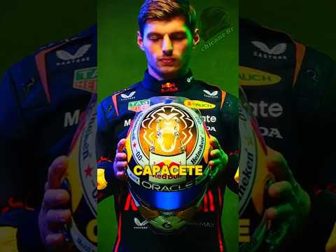 Verstappen revela capacete dourado para o GP de São Paulo #f1 #formula1 #f1news #f1shorts #formula