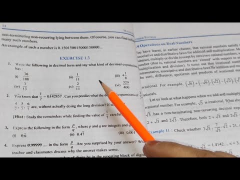Ex-1.3 Chapter -1 Numbers system || Class 9th Maths