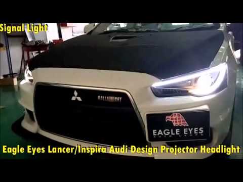 EAGLE EYES A-Concept Light Bar Projector Head Lamp for MITSUBISHI LANCER GT/EVO X 10/PROTON INSPIRA