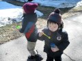 The Boys Blow Winter Bubbles