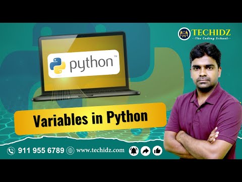 Variables In Python Python Programming Tutorial Techidz By Srinivas Garapati