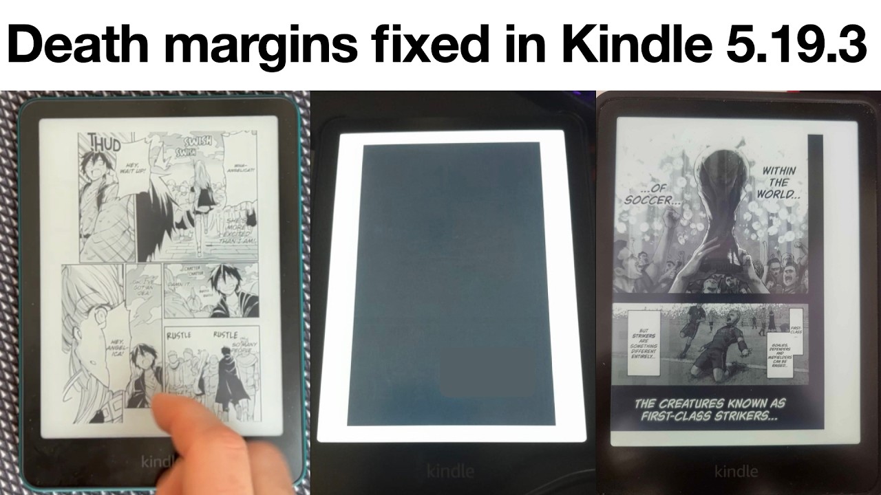 Deaths margins fixed in Kindle update 5.19.3 but be careful in case new bugs occur