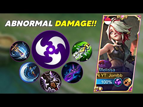 NEW MELISSA FULL ATK SPEED + CRITICAL BUILD IS OVERPOWERED!! DAMAGE HACK - MELISSA BEST BUILD 2022
