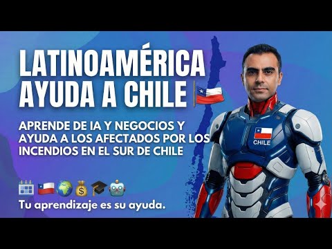 Latinoamérica unida: Aprende IA y Negocios para ayudar a las afectados por los incendios en Chile🤝