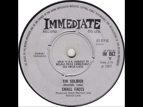 UK New Entry 1967 (282) Small Faces - Tin Soldier