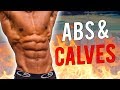 My NEW Abs & Calves Workout In The Gym