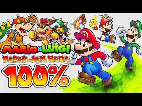 Mario & Luigi Paper Jam - 100% Longplay Full Game Walkthrough Gameplay Guide