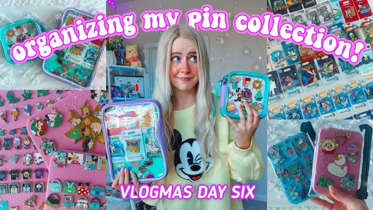 Organizing my PIN COLLECTION! 💖 *i have so many pins wow* vlogmas day 6!