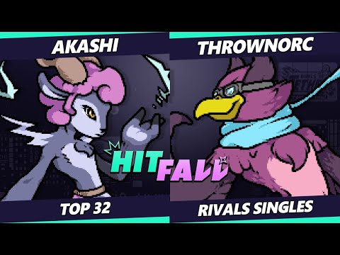 Hitfall 2023 - Akashi (Absa) Vs. ThrownOrc (Wrastor) Rivals of Aether - RoA