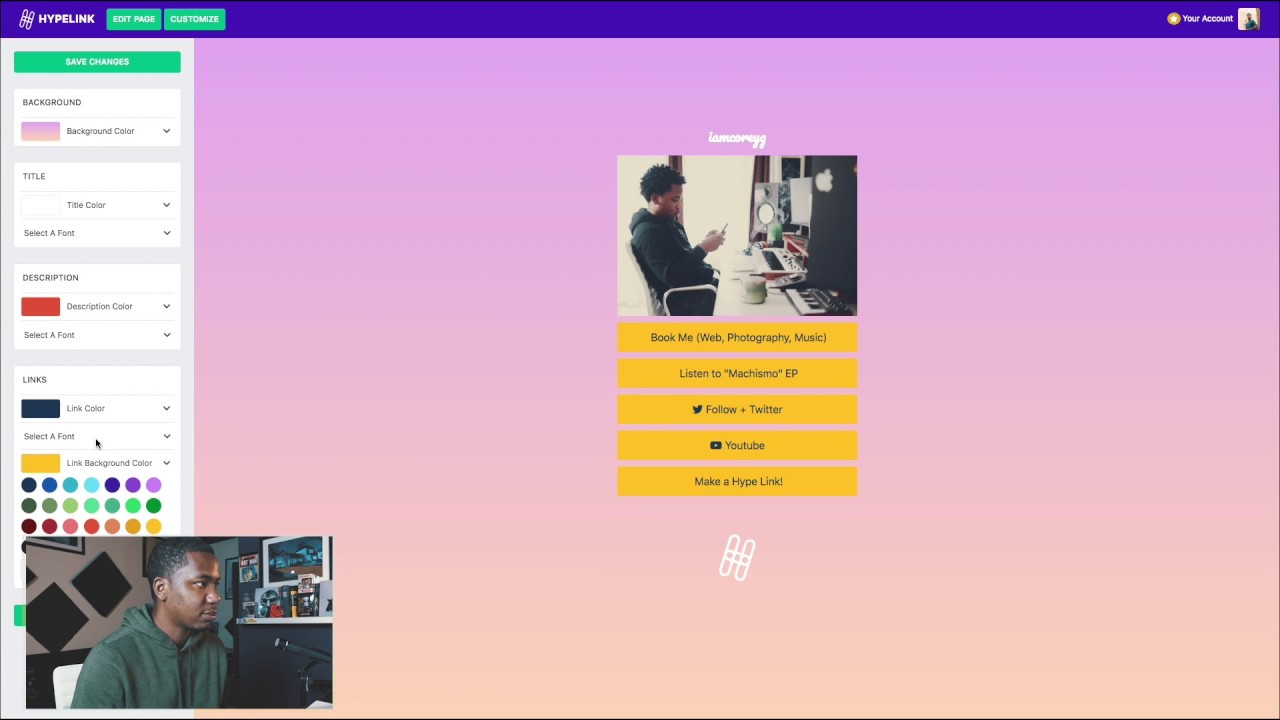 Hype Link | hypelink.co – A better Link Tree alternative? (Demo)