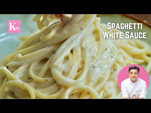 Indian Style White Sauce Spaghetti Pasta