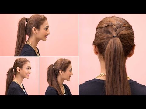 4 Easy Ponytail Hairstyles - Quick & Easy Girls...